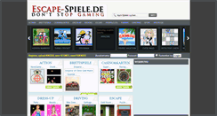 Desktop Screenshot of escape-spiele.de