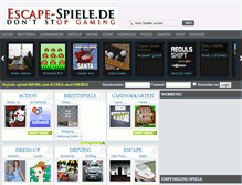 Tablet Screenshot of escape-spiele.de